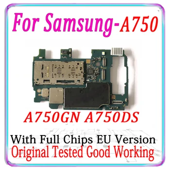 

100% Original For Samsung Galaxy A70 A750GN A750DS Unlock Motherboard with full chips Logic Board Good Tested MB Android System