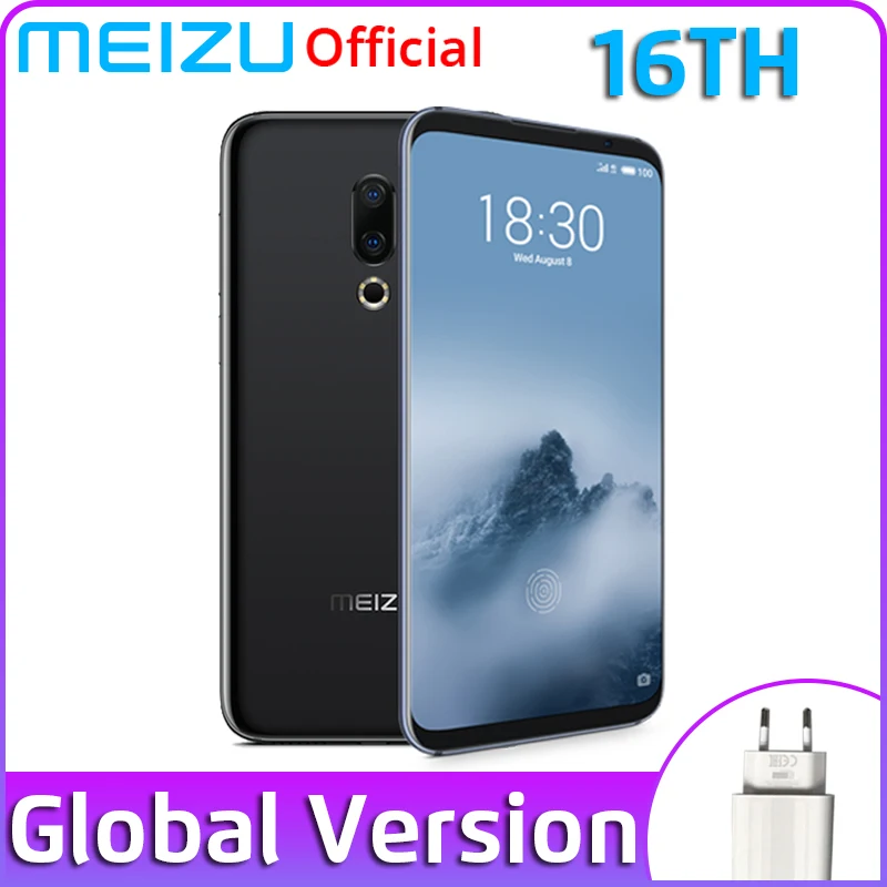Meizu 16th 8 Гб Оперативная память 128 Встроенная 16 Ом глобальная версия мобильный