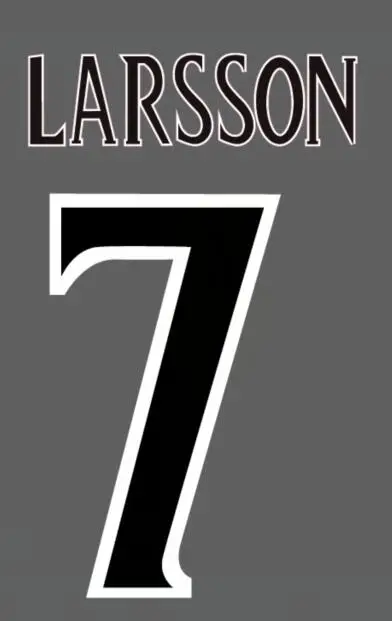 

#7 LARSSON Nameset Customize nameset DIY Soccer Patch Printing
