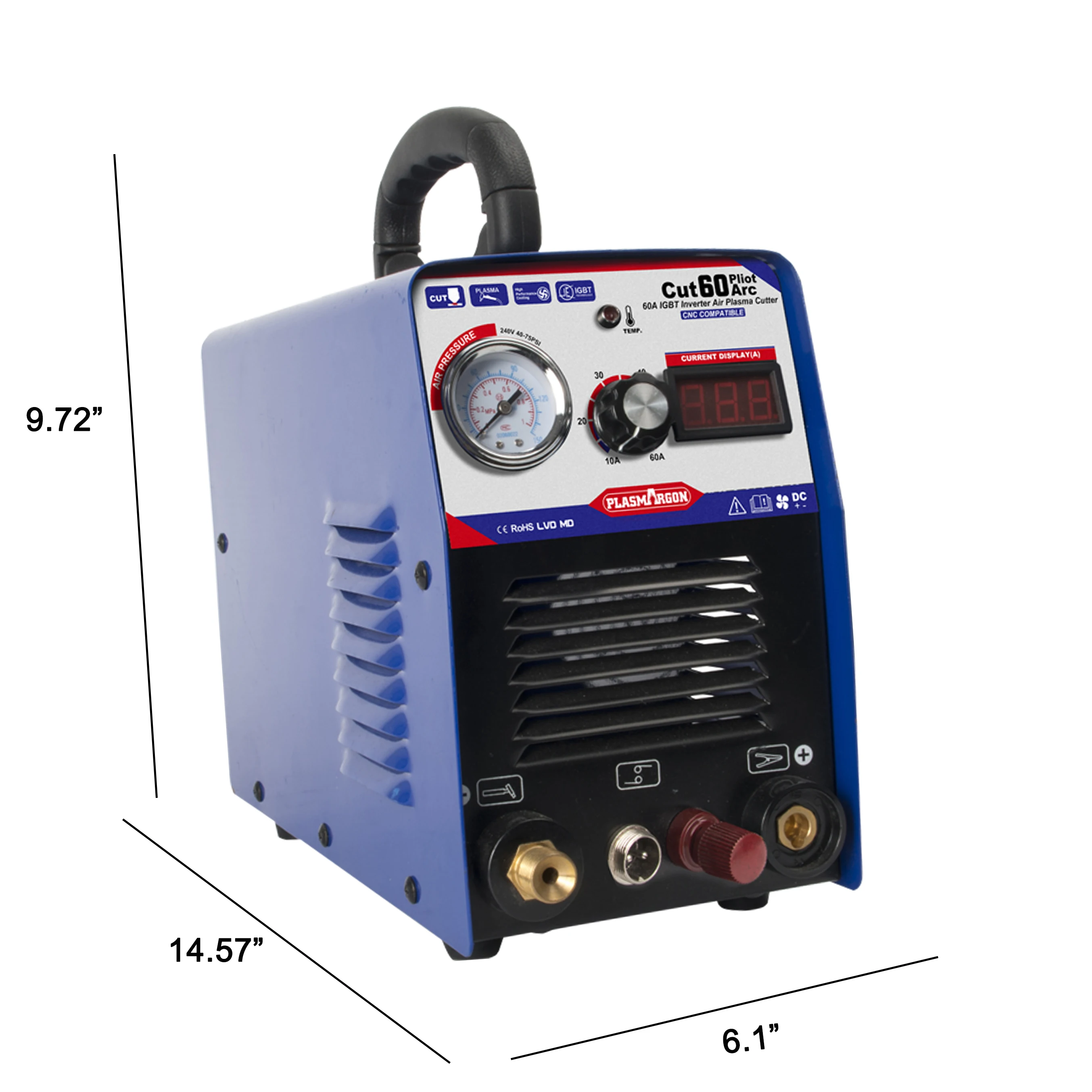 CUT60P Pilot Arc plasma cutter Cnc Non HF Cutting Machine двойное напряжение 60A 1 18 мм Металл