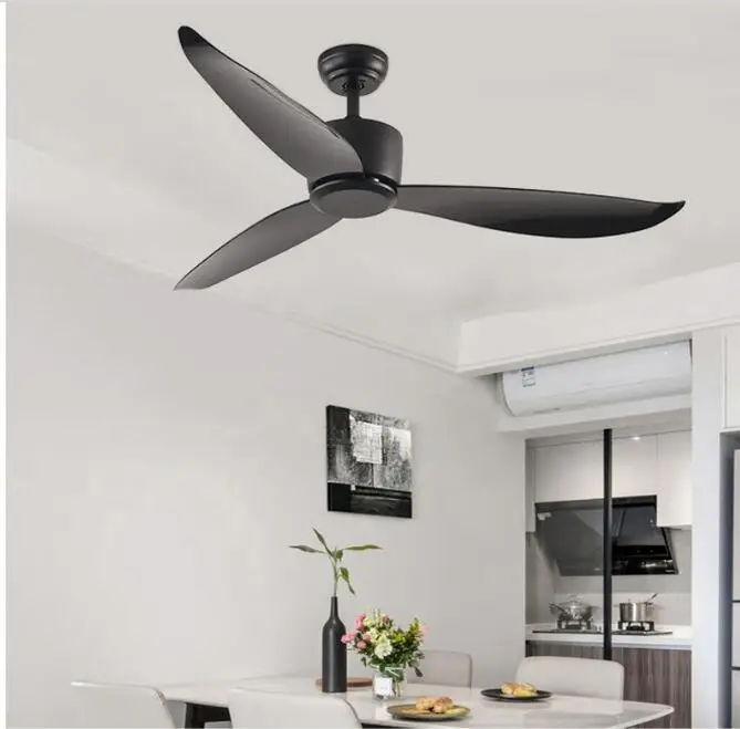 

Nordic ceiling fan luxury restaurant home ceiling fan American-style simple household ceiling fan without light AC 220V 56 inch