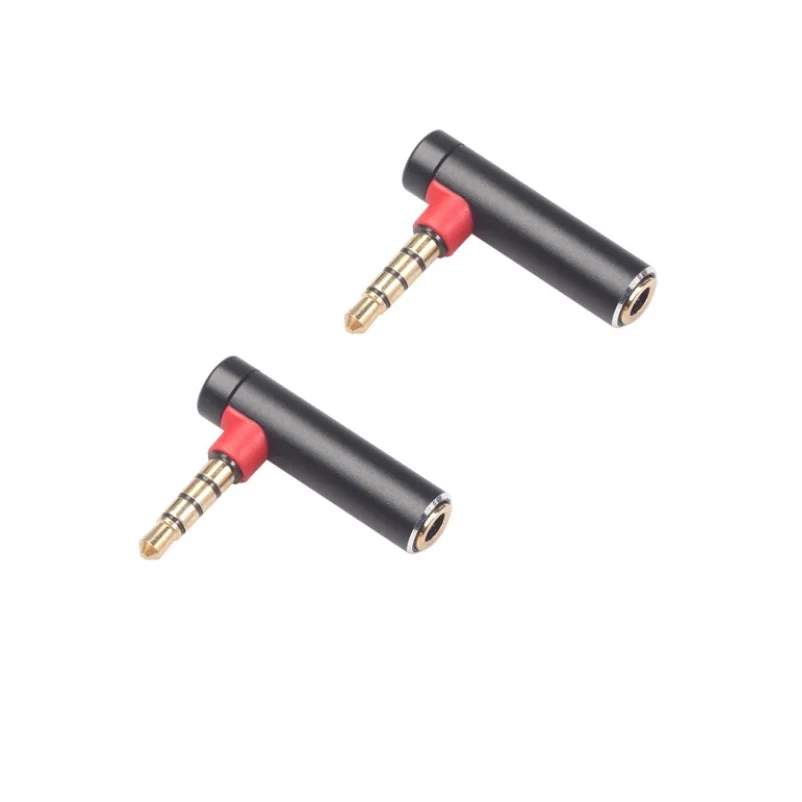 10pcs lot 3 5mm Male to Female 90 Degree Right Angled Adapter Converter Headphone Audio Microphone Jack Stereo Plug Connector