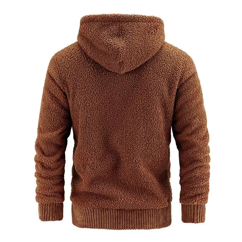 Mcikkny Men Warm Winter Hoodies Cardigan Fleece Lined Sweater Coats Male Knitted Clothing For Autumn (1)