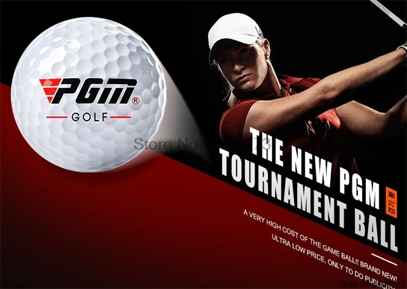 PGM 1 шт. открытый мяч для гольфа Training три слоя высокое качество мячи для гольфа матч конкурс резиновые полноценно мяч D0723