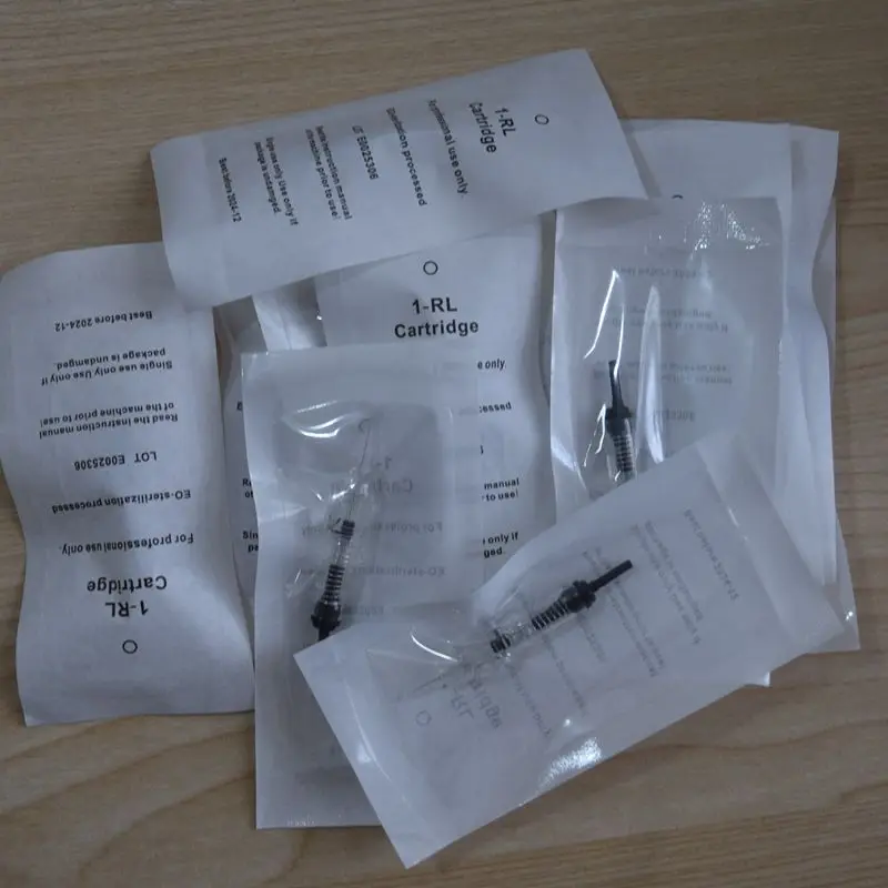 50pcs disposable permanent makeup Cartridge needles Bayonet Tattoo gun 1RL3RL5RL for digital eyebrowlipseyeliner machine
