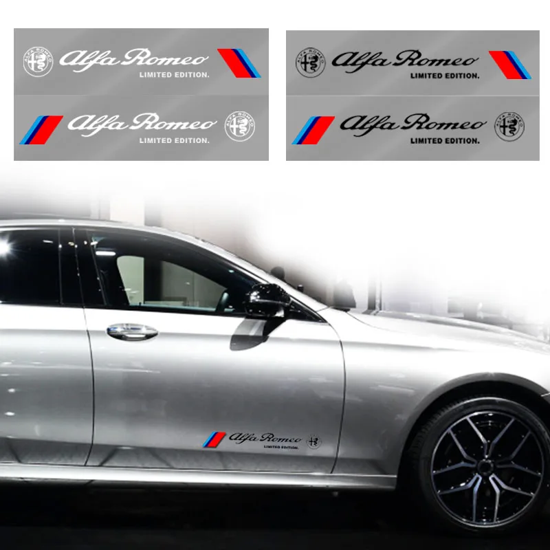 2 шт. Боковая дверь автомобиля покрытая царапинами наклейка для Alfa Romeo Spider Giulietta 156