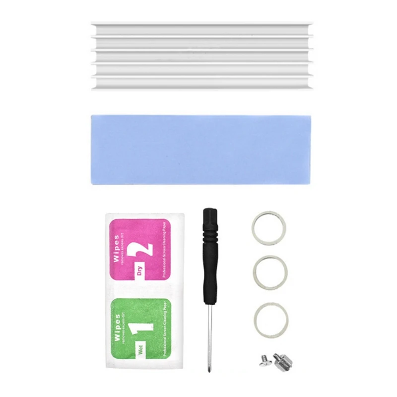 M.2 Hard Disk Heatsink Aluminum Heat Dissipation Cooling Radiator Thermal Cooling Pad for NVME M2 2280 SSD Cooler