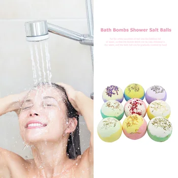 

6pcs Bubble Bath Salt Ball Compact and Portable Carry Convenient Shower Bomb Essential Oil Moisturize Exfoliating Soap