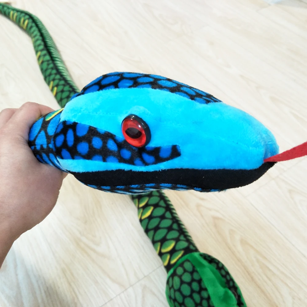 crianças brinquedo de pelúcia cor simulação cobra bebê crianças brinquedo de pelúcia presente natal cobra mal