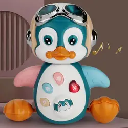 Balançoire musicale pour bébé, jouet éducatif, pingouin de danse électrique, jouet en plastique pour enfant en bas âge, jouets électroniques 