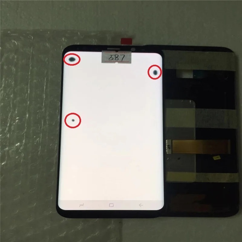 NO.587 AMOLED lcd для SAMSUNG Galaxy display S8+ Plus G955 G955F сенсорный экран дигитайзер - Цвет: NO.587