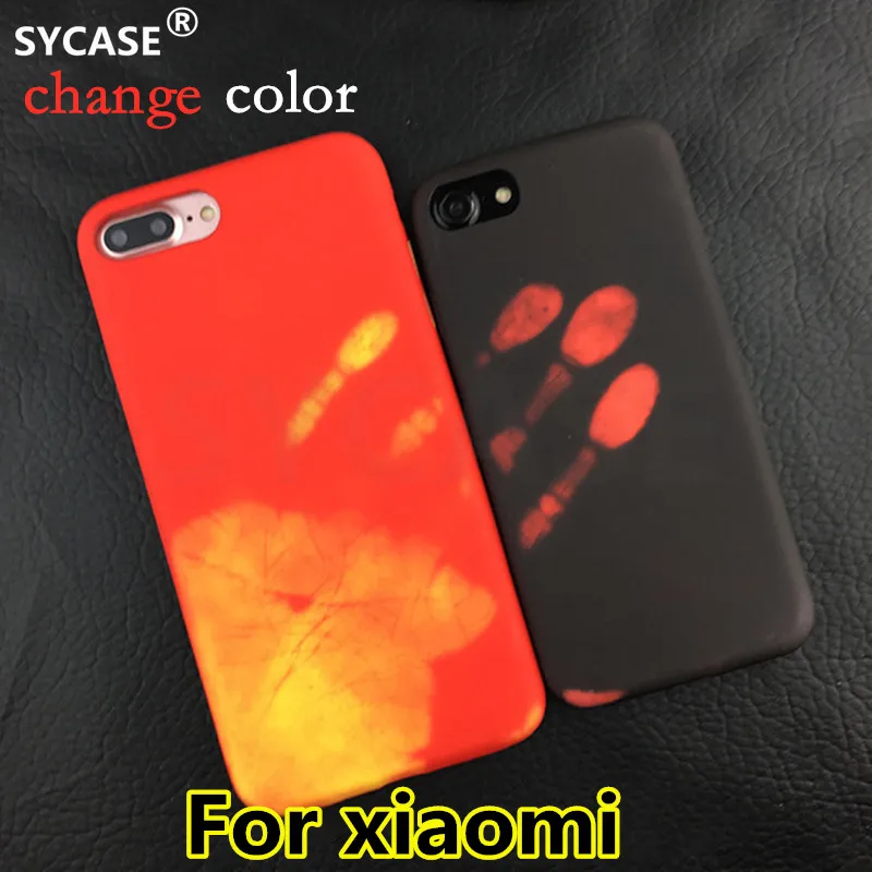 SYCASE термальная индукция изменения Цвет чехол для Redmi 7 4X 5A 7A K20 Note5 Note6 Note7 Pro чехол матовый ПК Термальность Крышка датчика