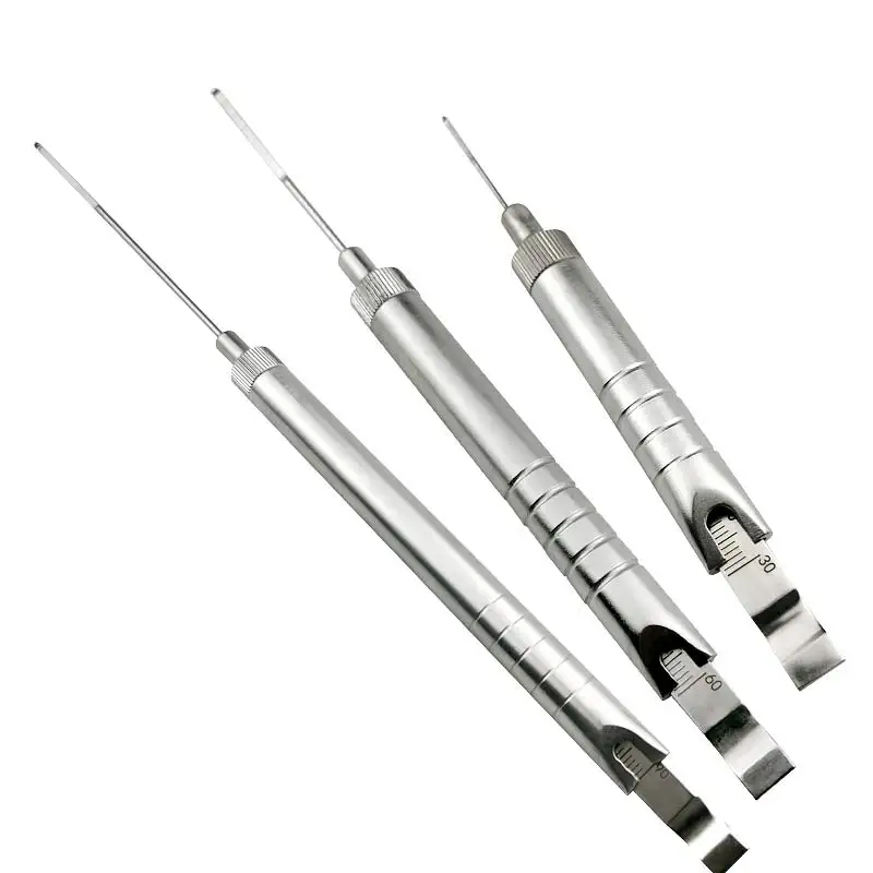 Medidor de profundidad de 0mm a 30mm /60mm/40mm/90mm, instrumentos quirúrgicos veterinarios