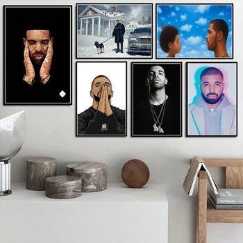 

Poster Prints New Hip Hop Rap Music Album Rapper Star Singer Art Canvas Painting Wall Pictures For Living Room Home Decor