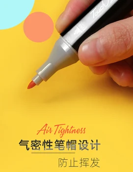 

Black shell mark notes with pen group students use double-headed 24/30/40/60/80/168 color student alcohol marker color pen comic