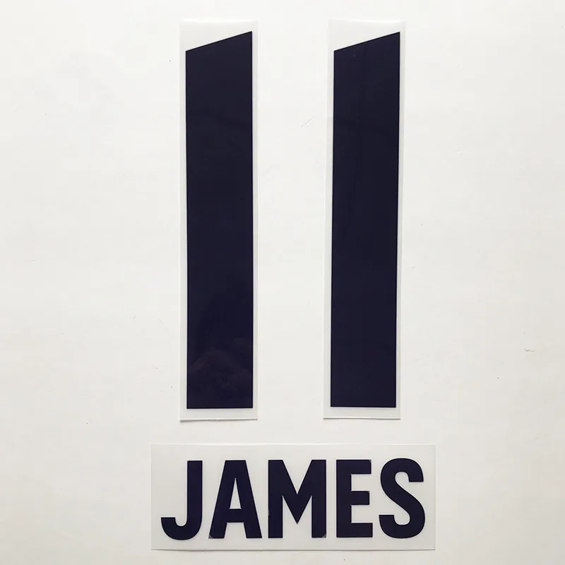 19 LEWANDOWSKI ROBBEN RIBERY JAMES MULLER RODRIGUEZ KIMMICH HUMMELS THIAGO печать намышка футбольные нашивки значки - Цвет: JAMES
