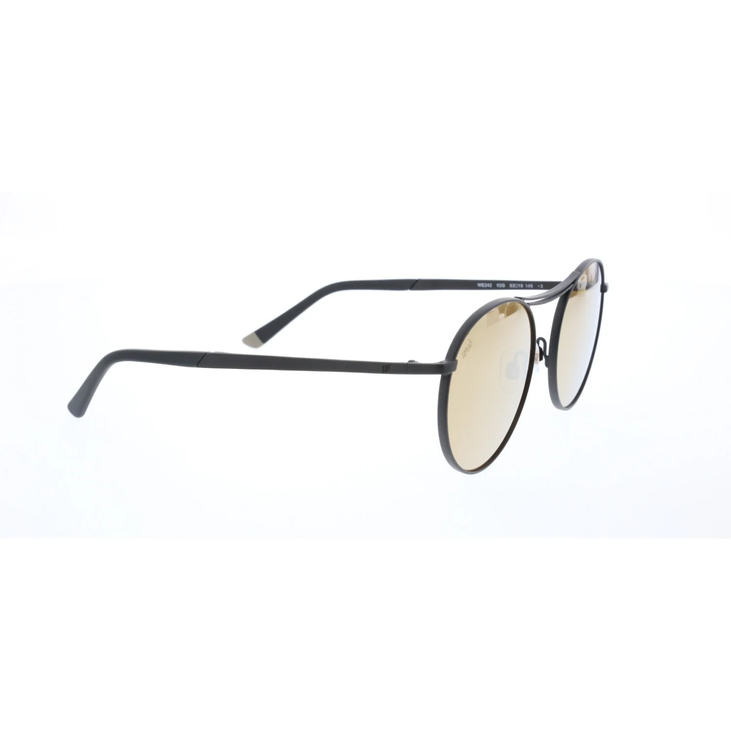 

Unisex sunglasses w 0242 02g metal black organic oval aval 53-19-145 web