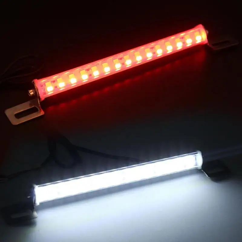 30 светодиодный светильник для заднего номерного знака, SMD 5730, задний тормоз, лампа фонарь заднего хода, тормоз и стоп-сигнал, красный, задний, белый