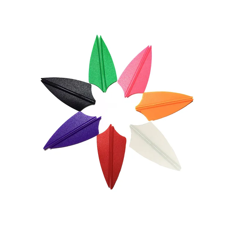 

1.75inch Vanse Plastic Fletching Feathers for Carbon Fiberglass Arrow Shaft Hunting Shooting Accessories 60pcs