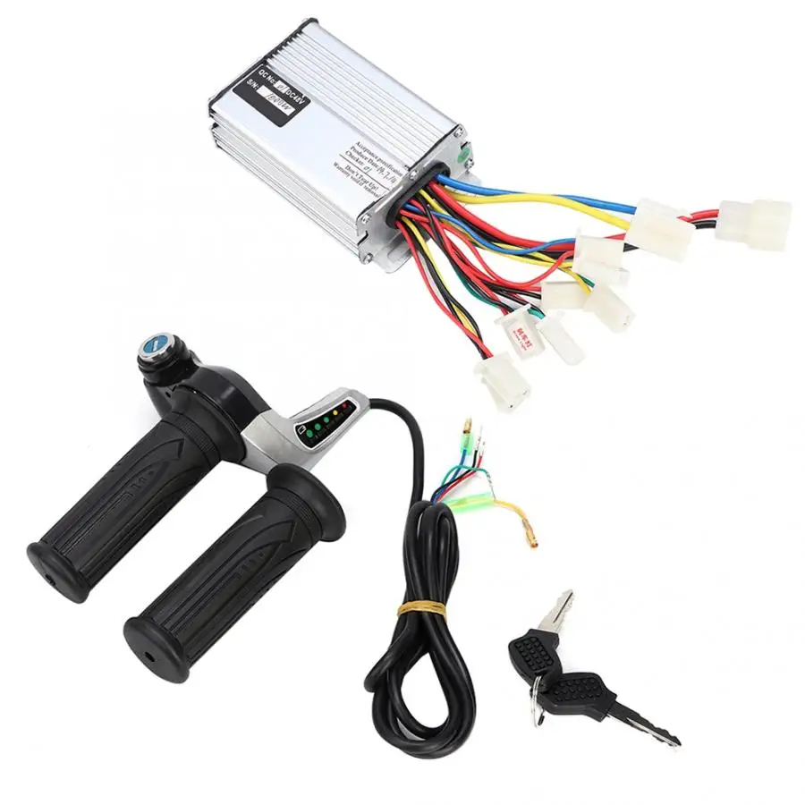

48V 1000W Electric Bicycle E-bike Scooter Controller Electric Bike Motor Brushed Speed Controller Twist Throttle Handlebar Grip
