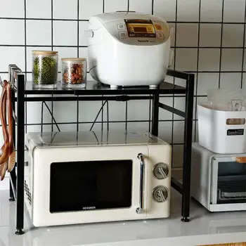 

Microwave Oven Rack Shelf Kitchen Microwave Oven Shelf Organizer Extendable Storage Rack Oven Holder Shelf Kitchen Storage Shelf