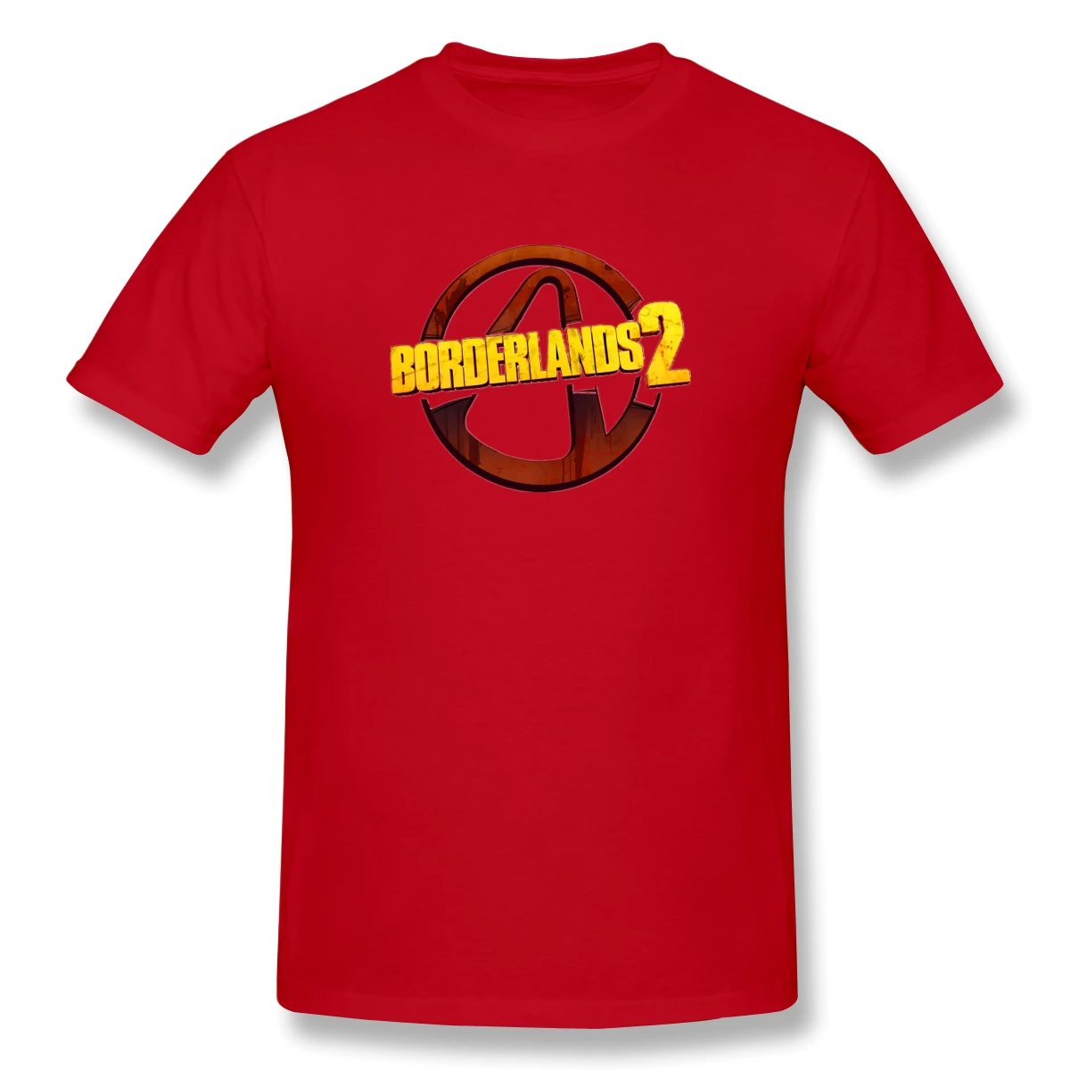 Borderlands 2 Text Casual O-Neck Men's Basic Short Sleeve T-Shirt 100% Cotton Tee Shirt Printed Borderlands 2 Text Casual O-Neck Men's Basic Short Sleeve T-Shirt 100% Cotton Tee Shirt Printed