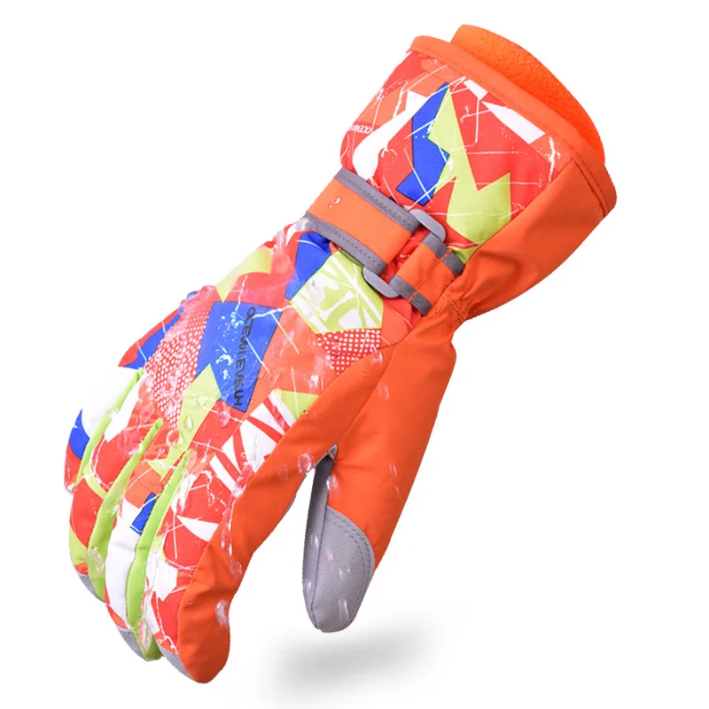 

Touch Screen Ski Gloves Plus Velvet Parent-child Thick Thick Non-slip Waterproof Riding Outdoor Climbing Cycling Warm Gloves