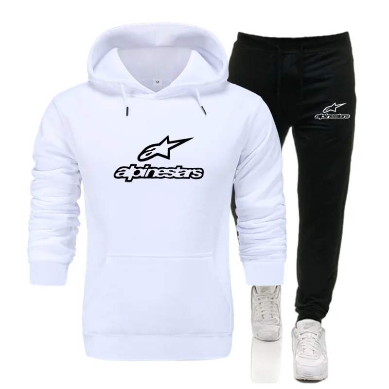 

2020 European American Letters ALPINESTARS New Autumn Winter Long-Sleeved Plus Size Men's Clothing Fitness Running Sports Suit