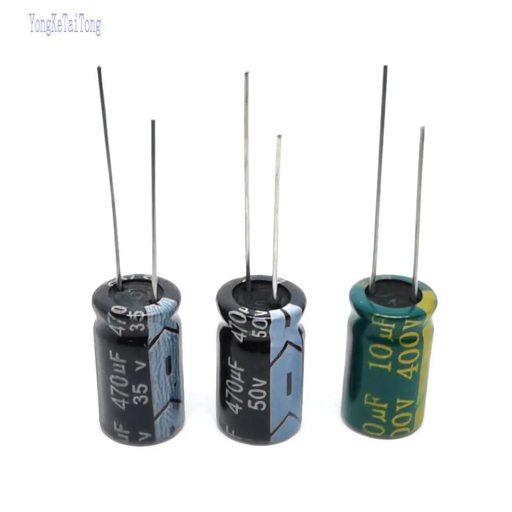 20 шт. новый алюминиевый электролитический конденсатор 35V470UF 50V470UF 400V10UF 10X17MM 35В 50В