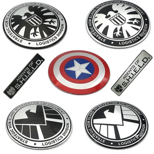 S. I. E.L.D. Бампер Декоративные Стикеры для автомобилей стикер автомобиля s классные наклейки на автомобиль металлический модифицированный Стандартный значок орла