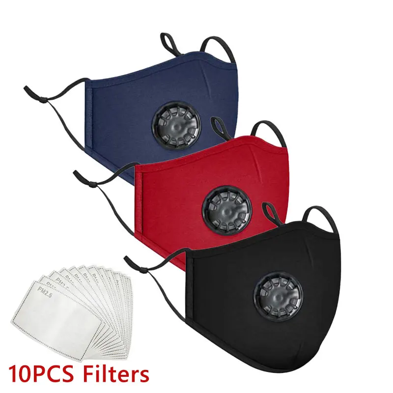 Reusable Black Face Masks Non Disposable Filter Fabric Mask Washable Cotton Mascarillas Health Mouth cap Mondkapjes mascara | Красота и