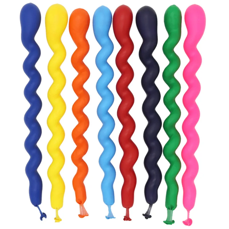 Spiral Balloon Multi Color Nightclub Decoration Birthday Party Children's Day Decoration Babyshower Kid's Toy Twist Balloon foil balloons latex balloon birthday balloons birthday balloon set party balloon set birthday party decoration set metallic sequin balloons foil number balloons metallic gold balloons aluminum balloon