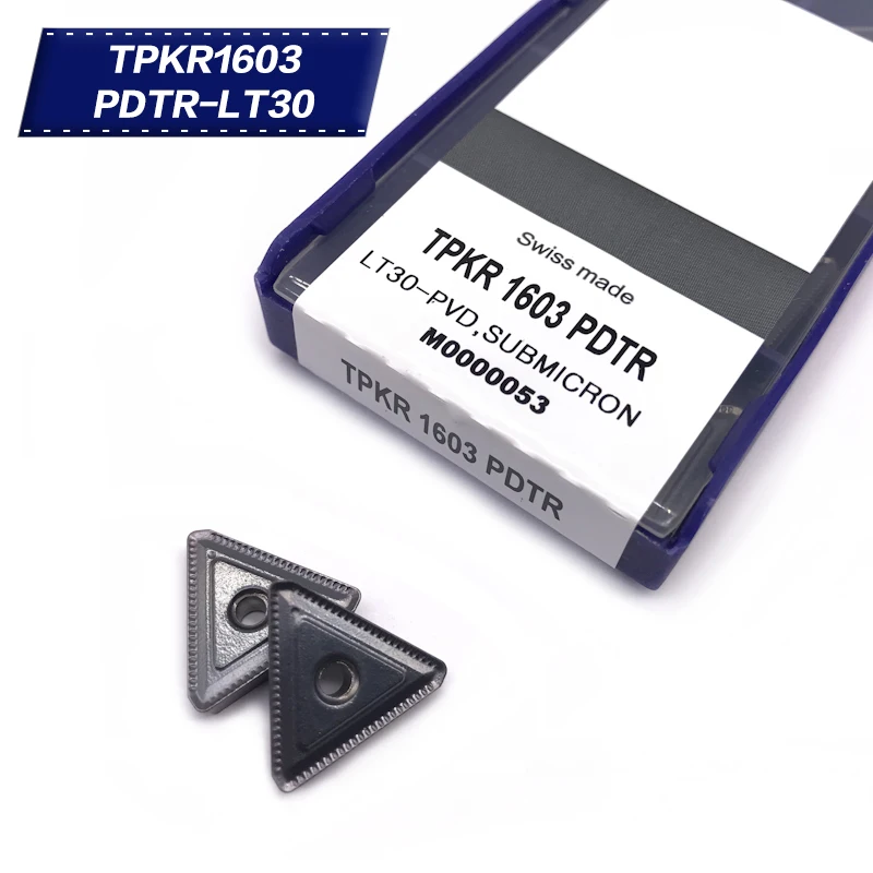 10 шт. TPKR1603PDTR LT30 фреза Инструменты долбежные плеча карбида вставки CNC обрабатывающий центр точности полуотделки