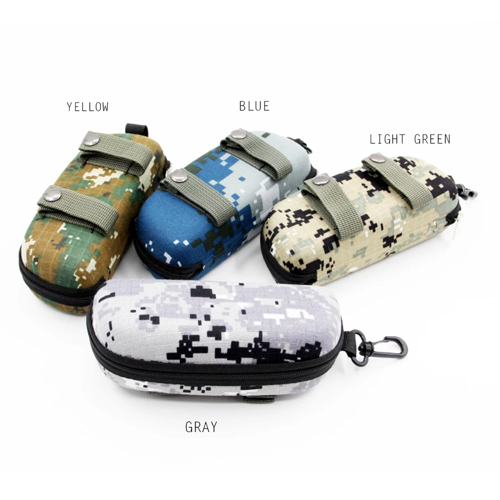 

Glasses Case Outdoor Glasses Case Camouflage EVA Dustproof Tactics Zippers Box Goggles First Aid Kit Carry Travel