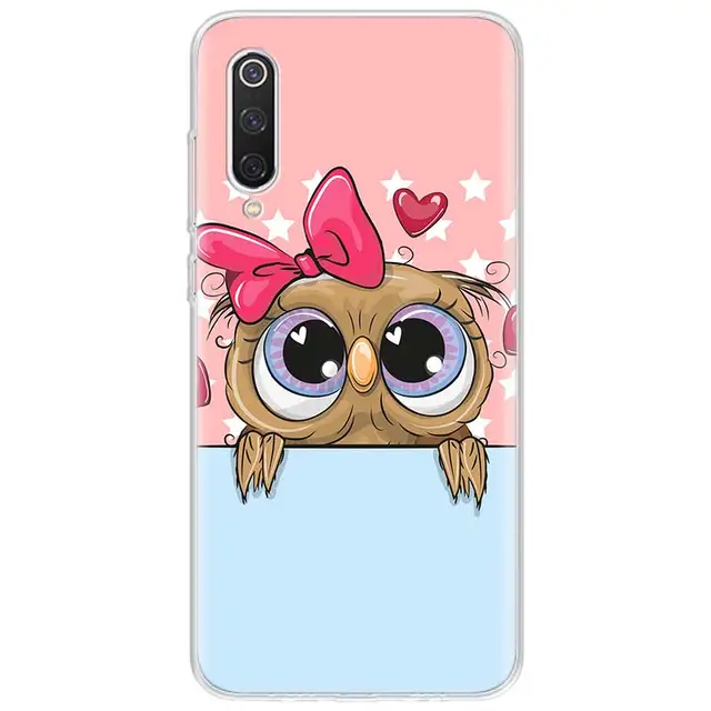 Baby Cute Owl Lover Cartoon Candy Winter Phone Case For Xiaomi Redmi Note 10S 9S 8T 11 10 9 8 Pro 9T 9A 9C 8A 7A 7 6 5 S2 Clear TB341-9