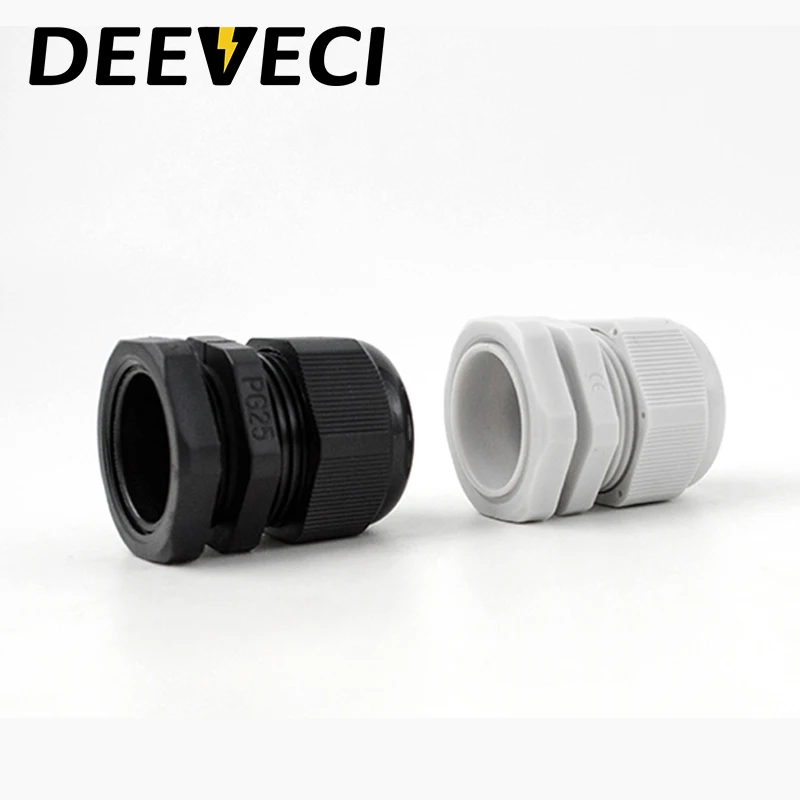 10pcs Waterproof mini cable gland cable entry IP68 PG7 PG9 PG11 PG13.5 nylon plastic connector