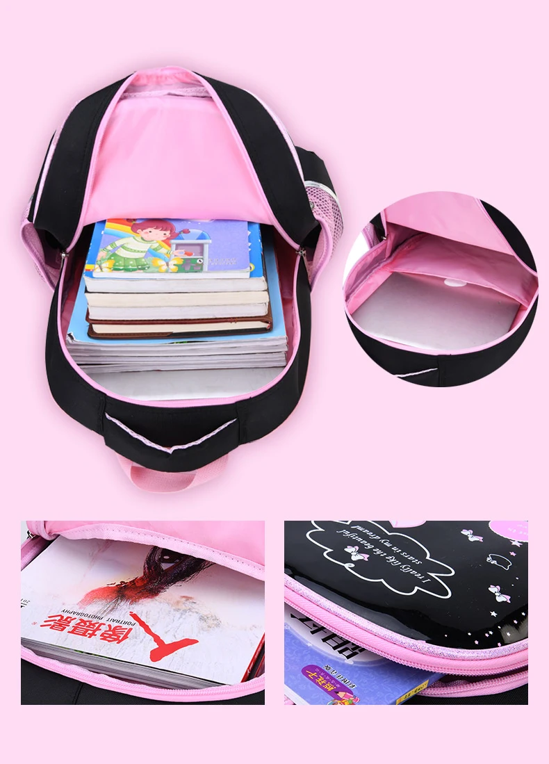 Waterproof Children School Bags Cartoon Cute Princess Backpacks Orthopedic Kids Book Bags for Teenage Girls Schoolbags Mochila