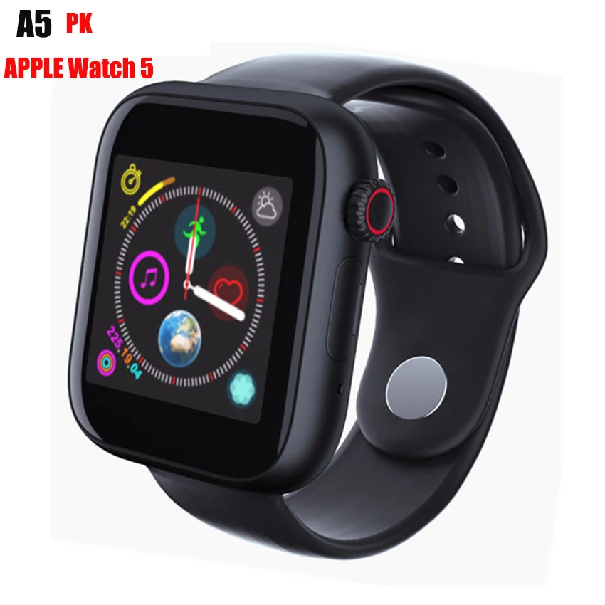 

A5 PK APPLEWATCHSERIES 5 Smart Watch Fitness Bluetooth WristWatch For Android Phone SIM Card Camera TouchScreen Support TF Card Watch Bracelets Sports WristWatch