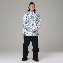 SEARIPE мужской лыжный костюм супер теплый водонепроницаемый ветрозащитный сноуборд куртка зимние брюки костюмы мужской лыжный Сноубординг наборы