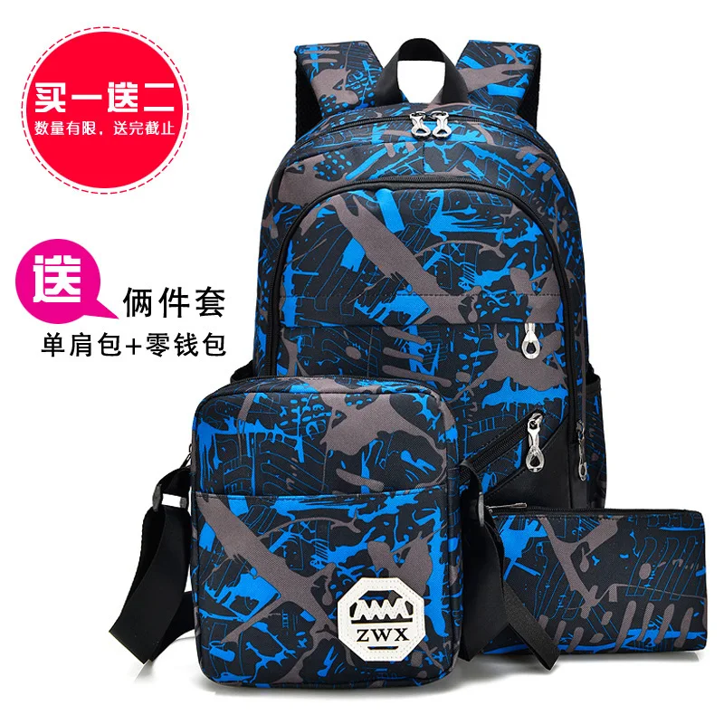 

2017 Korean-style New Style Backpack Fashion Canvas Backpack Men And Women Middle School Students School Bag