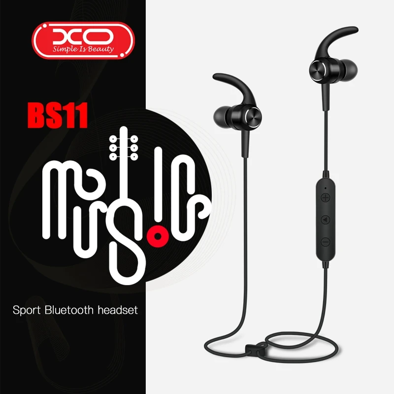 

XO-BS11 Wireless Bluetooth Sport Headset Magnetic attraction Bluetooth Earphone with Mic For iPhone Samsung Xiaomi headset