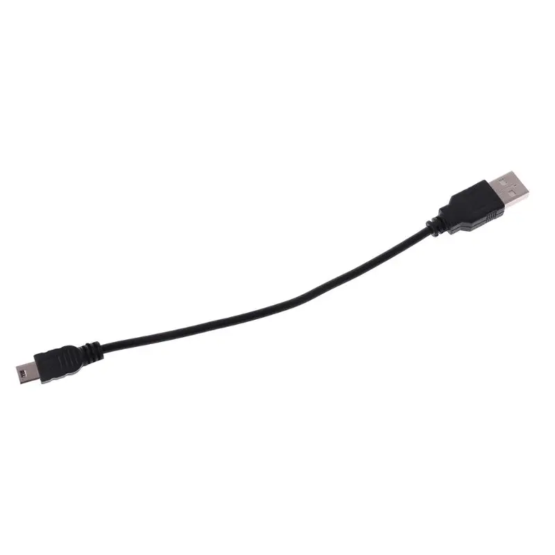 

1 Pc 12.5-22cm Black USB 2.0 Male A to Mini B 5-pin cable Hot-swappable cable Up to 480 Mbps data transfer rate