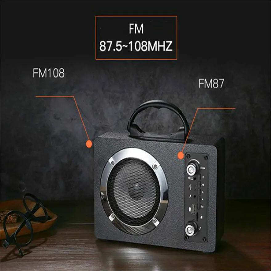 Микро караоке система записи Usb Bluetooth колонка с Fm радио коробка деревянный