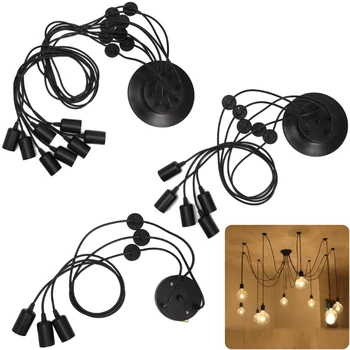 

New Style Fashion Vintage Nordic Spider Pendant Lamp Multiple Adjustable Retro Pendant Lights Loft