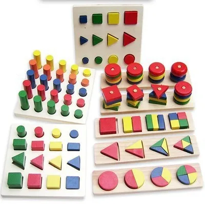 

Montessori Combination Eight Pieces Teaching Aids Children'S Educational Early Childhood 8 Pieces Montessori Wooden 1.30