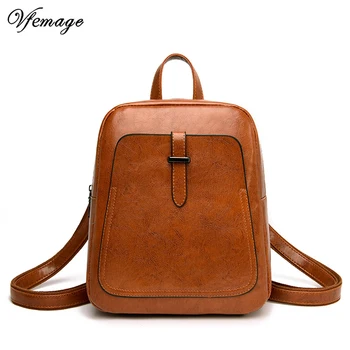 

Vfemage Retro Multifunction Backpack Women Shoulder Bags Ladies Crossbody Bag Large Capacity Female Backpack Sac a Dos Mochila
