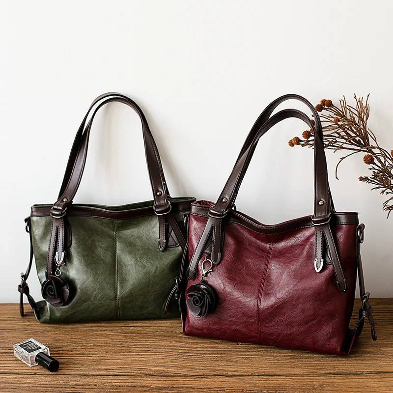 

Women's 2018 New Style Fashion Summer Fashion Handbag European And American Minimalist Glorious Large Capacity Soft Leather Cros