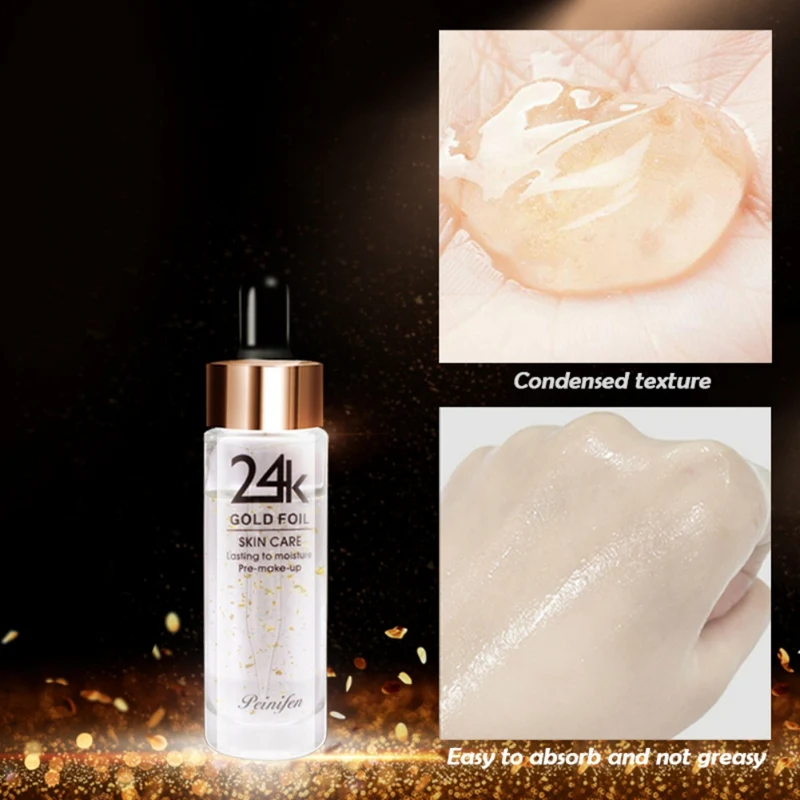 

24 Gold Moisturizing Make-up Primer Hydrating Shrinking Pores Firming Skin Face Makeup Primer