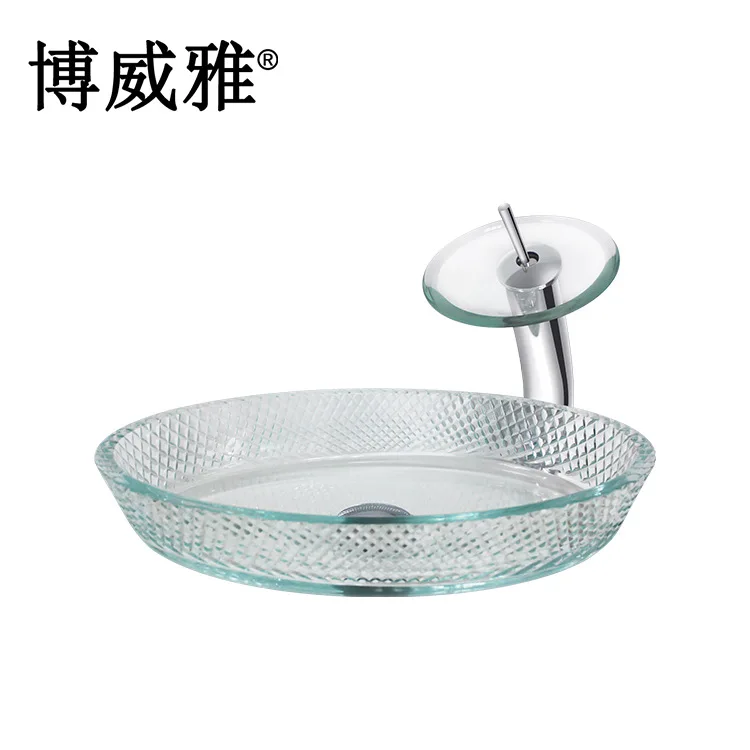 

Bo weiya European Style High-End Table Basin Art Basin Hotel Toilet Basin Faucet Combination Ware Manufacturers Direct Selling