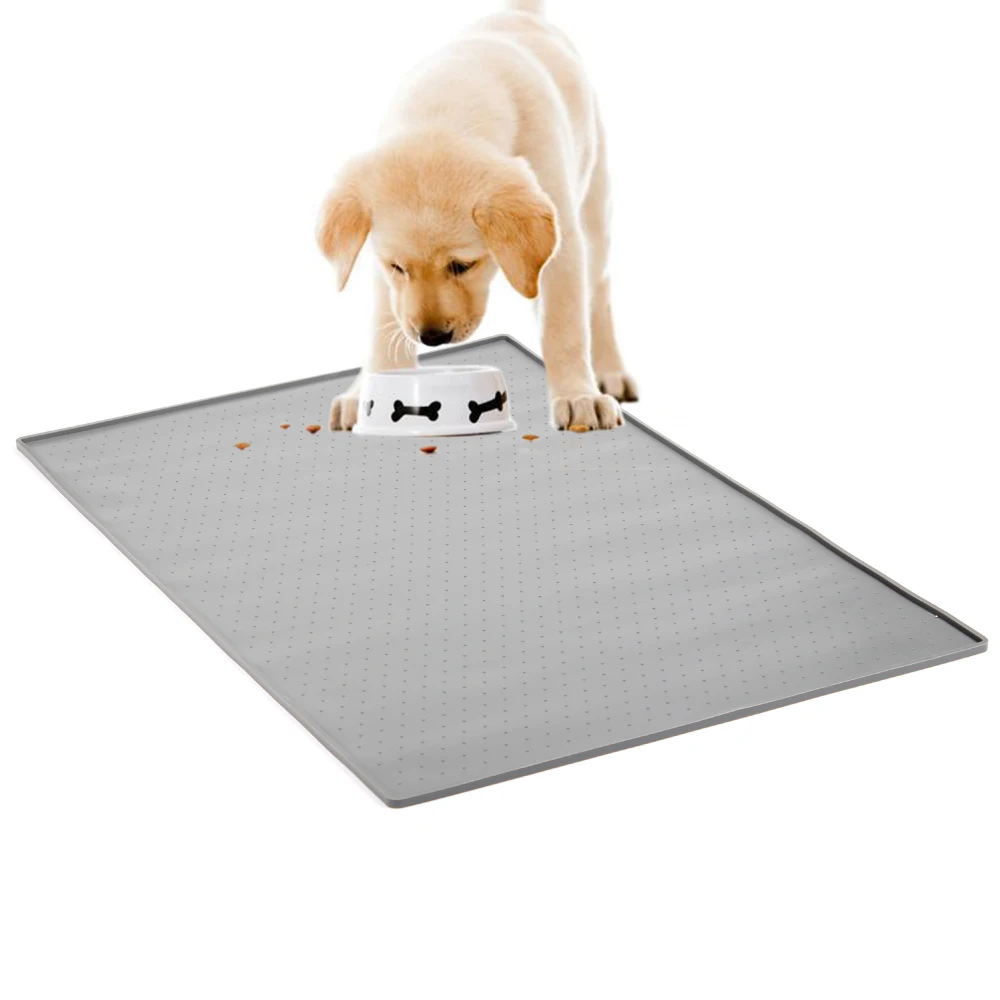 Puppy-Mat Placemat Food-Pads Dog-Bowl Feeding Waterproof Silicone Pet-Supplies Drinking-Mats